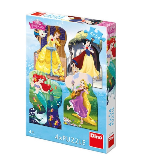 Imagine Puzzle 4 in 1 - Printesele si prieteni (54 piese)