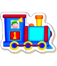 Imagine Baby Puzzles: Set de 6 puzzle-uri Transport (2 piese)