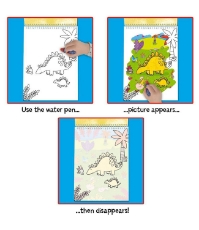 Imagine Water Magic: Carte de colorat Dinozauri