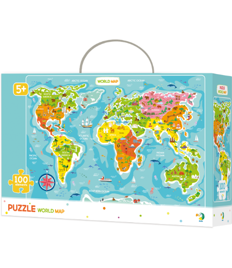 Imagine Puzzle - Continentele lumii (100 piese)