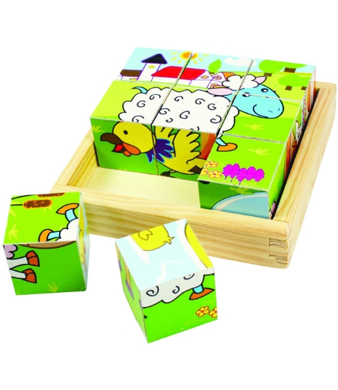 Imagine Puzzle cubic - animale domestice