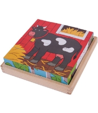 Imagine Puzzle cubic - Animalute de la ferma