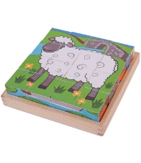 Imagine Puzzle cubic - Animalute de la ferma