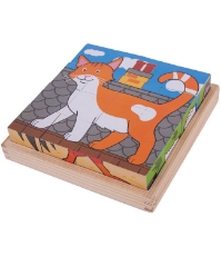 Imagine Puzzle cubic - Animalute de la ferma