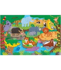 Imagine Puzzle Podea: Alfabetul animalutelor (30 piese)