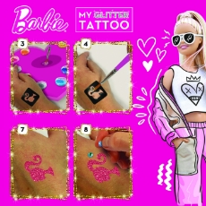 Imagine Setul meu de tatuaje cu sclipici - Barbie