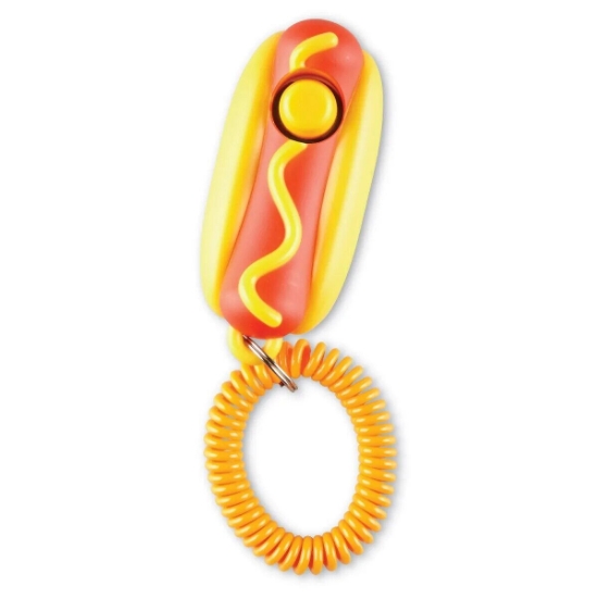 Imagine Jucarie dresaj caini - Clicker Hot dog