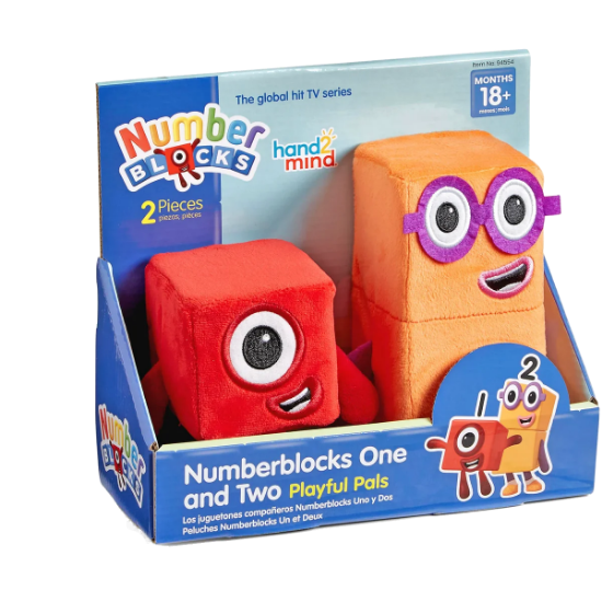 Imagine Set mascote din plus Numberblocks - Unu & Doi