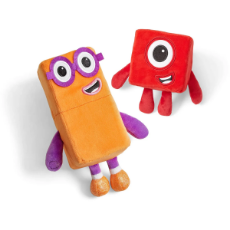 Imagine Set mascote din plus Numberblocks - Unu & Doi