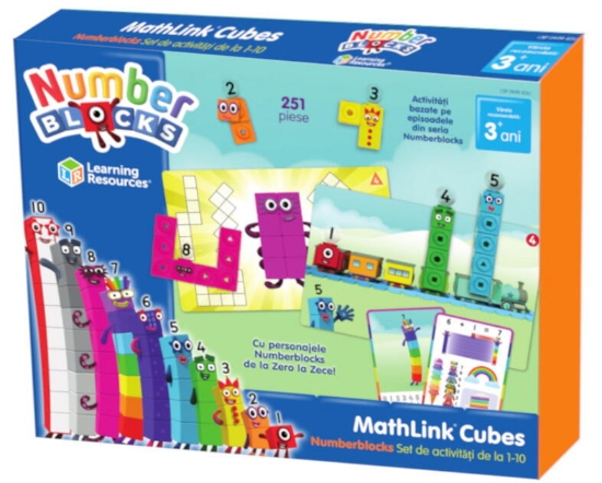 Imagine MathLink®Cubes Numberblocks in romana - Set de activitati de la 1 - 10