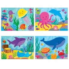 Imagine Set 4 puzzle-uri  - Oceanul vesel (2,3,4,5 piese)