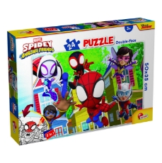 Imagine Puzzle de colorat -  Distractie cu paienjenelul Marvel si prietenii lui uimitori (24 piese)