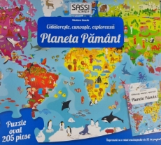 Imagine Cunoaste si exploreaza -  Puzzle Planeta Pamant in limba Romana (205 piese)