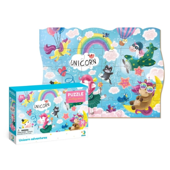 Imagine Puzzle - Aventurile magice ale unicornilor (30 piese)