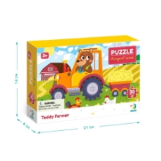 Imagine Puzzle - Ursuletul la ferma (30 piese)